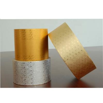 China Hot Selling Food Grade Nice Gold Silver Aluminum Foil Wrapping Paper for Cigarette for sale