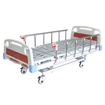 China Manual Hospital Bed 3 Cranks Triple Bunk Hospital Beds for sale