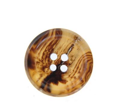 China Brown Ecorozo Button Horn Pattern Sustainable Eco-Friendly Recycled Clothing Accessories Custom Buttons Buttons Green Button Suppliers for sale