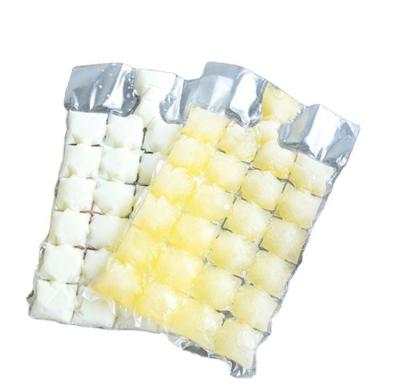 China Wholesale Price Rizhao HUAHANG Safety Material Plastic Clear Ice Cube Bags Disposable PE Ice Bag for sale