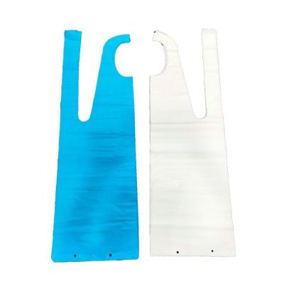 China Rizhao HUAHANG Low Price Compostable Plastic Apron Long Sleeve Pe Bag Dress Disposable Biodegradable Plastic Apron Apron for sale