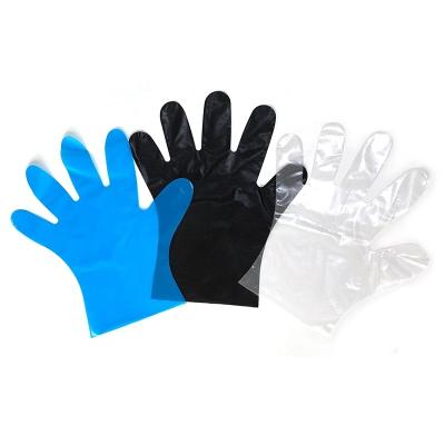 China Rizhao HUAHANG household safety box 0.08mm heavy plastic thick blue black plastic strip gloves disposable food for sale