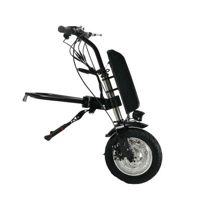 China 2021 New product 12inch one wheel electric wheelchair 36v350w handcycles KIT stainless steel with 13ah lithium battery for sale