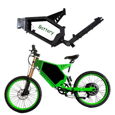 China standard high carbon steel electric bike frame, new design enduro ebike battery inside the frame for sale