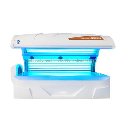 China 2022 Commercial UV Solarium Bed Full Body Folding Bed Skin Beauty Lying Horizontal Tanning Tanning Equipment for sale