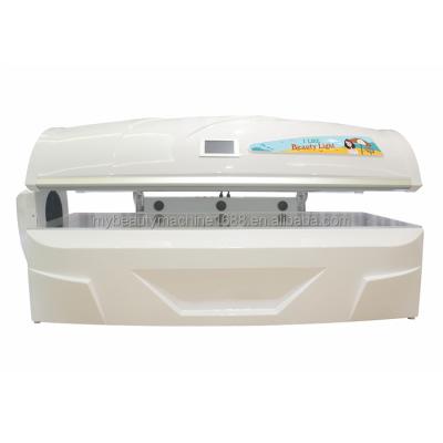 China Newest Popular UV Collagen Tanning Tanning Skin Led Solarium Lying Horizontal Folding Bed Tanning Red Infrared Light Bed for sale