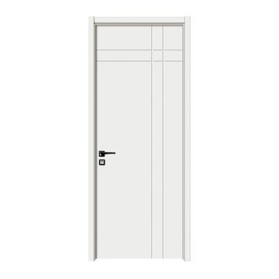 China Simple Design Modern Aluminum Frameless Sliding Door Interior Silent Wood Door for sale