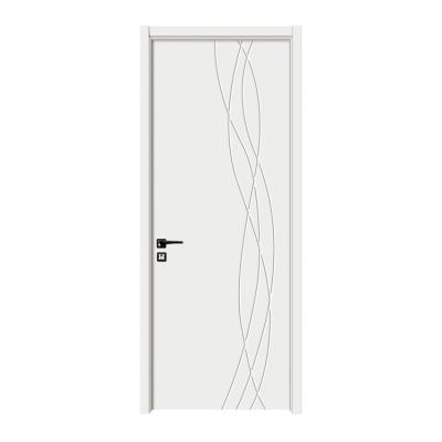 China China Supplier Modern Interior Bedroom Door PVC Wood Sliding Doors for sale