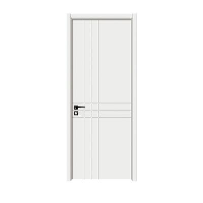 China Modern Hot Selling Simple Style PVC Film Laminated Interior Wood Door for sale