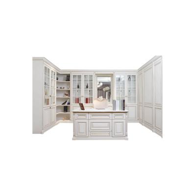 China 2021 Classic Modern Design Cabinet Solid Wood Kitchen Set for sale