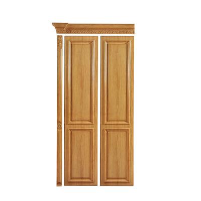 China Durable Thermal Luxury Wood Cardboard Wardrobe 2 Door Design Sliding Door for sale