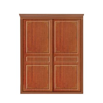 China Good quality durable hot selling plywood laminated double doors flush wardrobe for hotel for sale