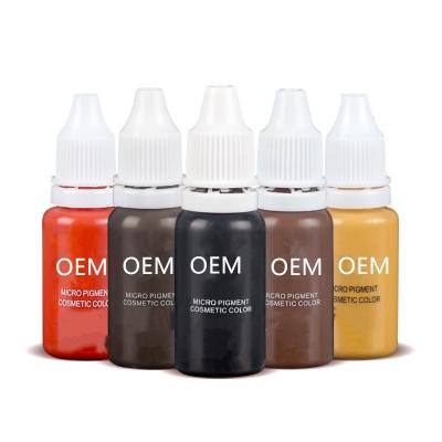 China OEM Private Logo 1000ML Eyebrow Microblading Ombre Micro Pigment Permanent Makeup Pigment zu verkaufen