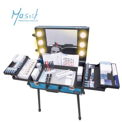 China Permanent makeup travel case with led mirror zu verkaufen