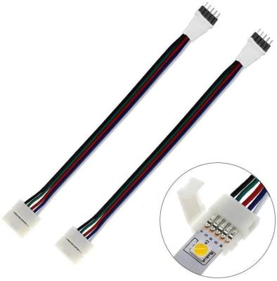 China RGBW Led Strip Male eSann 15cm Solderless To Cut 5 Pin Male Connector For RGBW Led Strip for sale