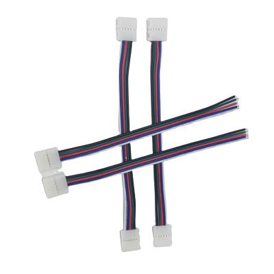 China RGBW Led Strip eSann Clip To Clip 5Pin RGBW Connectors Solderless Strip To Wire For 12mm Wide Strip for sale