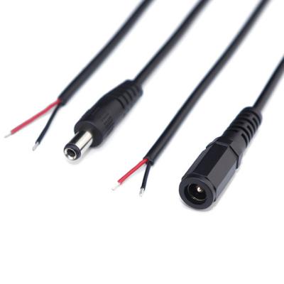 China Power eSann 2 Core 12V DC 5.5x2.1mm AWG24 DC Extension Jack Power Cable for sale