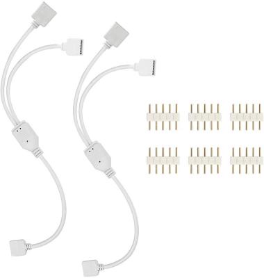 China RGBW Led Strip eSann 1 to 2 Y Splitter 5 Pin Connector LED Strip Extension Cable RGBW Cable for 5050 3528 RGBW LED Light Strip for sale