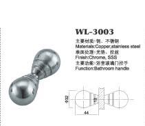 China shower door hardware shower door knob WL-3003 Dia.32x44mm glass door handle for sale