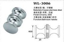 China small door handle shower door knob shower door hardware WL-3006 Dia.30x25mm for sale