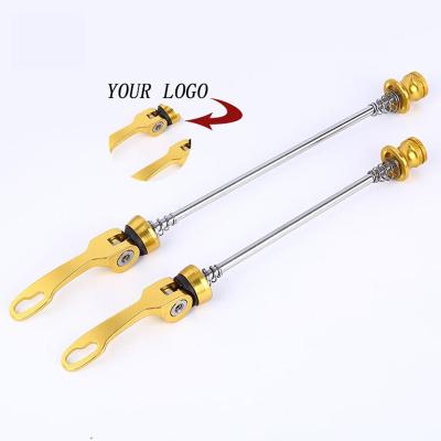 China Biking and Cycling Road MTB Ultralight Titanium Aluminum Bike Wheels Lock Safety Bicycle Post Quick Release for sale