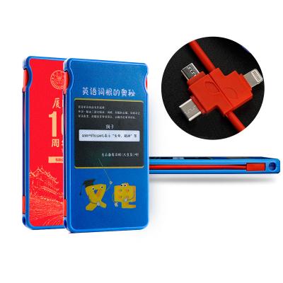 China Brush Face\Swap Card\Hot Sale 5000mah 2022 70w Super Fast Charging 3in1 Powerbank Rental Station Scan Code With Built-in Cables for sale