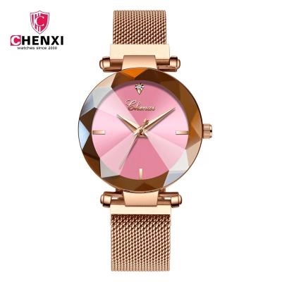 China Fashion Luxury Ladies Business Stainless Steel Dress Mesh Band Fashionable Quartz Watch for sale