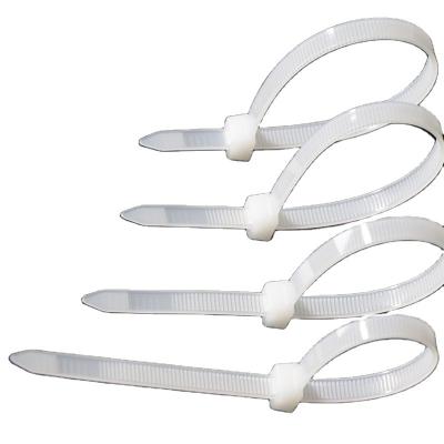 China Nylon Zip Ties 3.6x200mm 8Inch 100Pcs White Self-locking Nylon Cable Tie for sale