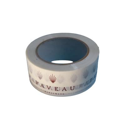 China Waterproof Custom Design Polyester Logo 100 Meters Printed Adhesive Adhesive Tapes for sale