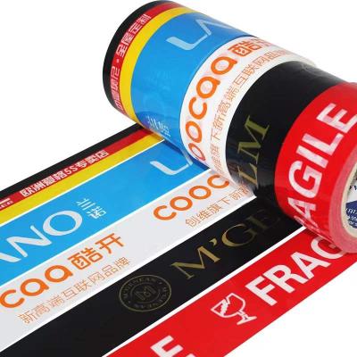 China Waterproof Custom Printed Logo Brand Strong Self Adhesive Sealing Shipping Packing Tape for sale