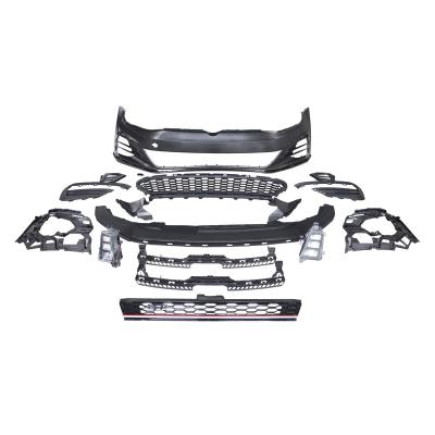 China High Quality Auto Modified Parts PP Material Front Bumper With Grill For V W GOLF Change 7 2013-2017 TO GOLF 7.5 GTI Body Kit for sale