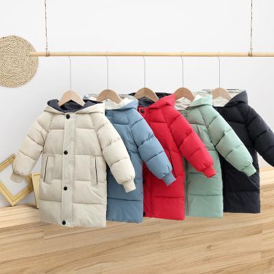 China Hooded Kids Clothing Regular Outerwear Thicken Warm Cotton-padded Jacket Down Coats For Kids Tz-08 for sale