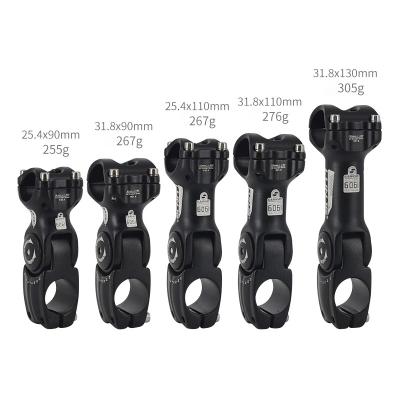 China Aluminum Alloy Aluminum Alloy Mountain Bike Adjustable Stem 25.4~31.8mm Adjustable Stem for sale