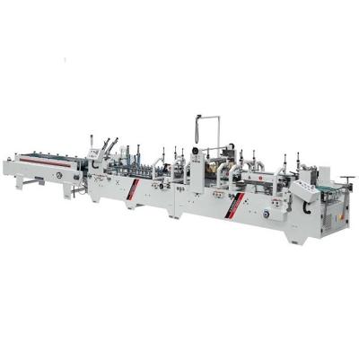 China CLOTHING [JT-800GS] 4 & Lock Corner Bottom Carton Straight Line 6 Auto Folder Gluer for sale