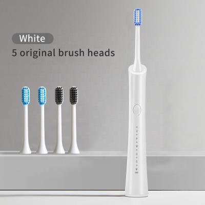 China ABS OEM ODM Waterproof Reusable Portable Sonic Electric Toothbrush with Stand for sale