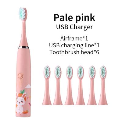 China ABS Usb Powered Ultrasonic Vibrate Automatic Soft Kids Sonic Electric Toothbrush for sale