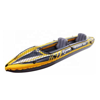 China PVC 37326 ZRAY ST.CROIX 360 2 Person Boat Laminated PVC Kayak 2 Seats with Adjustable Inflatable Seats Foot Pump and Paddle for sale