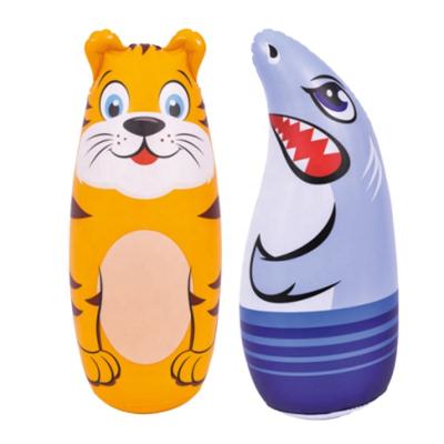 China Outdoor Water Fun Animal Punch Bag Water Sports Outdoor Inflatable Pool Floating Swimming Toys For Kids for sale