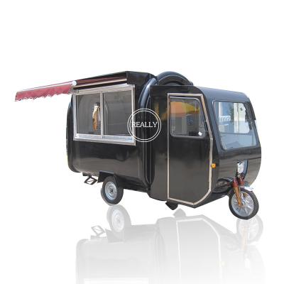 China 2022 Outdoor Mobile Fast Food Electric Tricycle Street Hot Dog Juice Coffee Three Wheel Street Vending Truck for sale