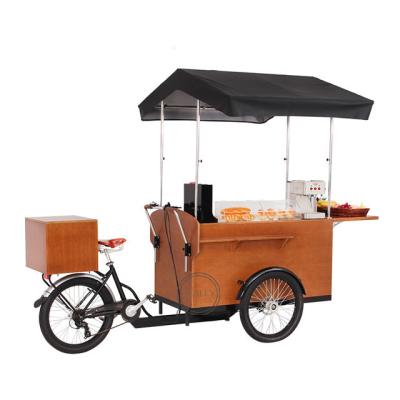 China Cheapest OEM Electric Power Tricycle Food Cart Three Wheels Cafe Food Steel Cargo Bike For Sale for sale