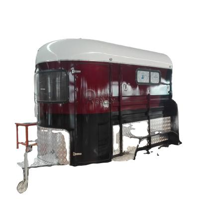 China YES 2022 2 horse fish cargo trailer for horse transport luxury horse truck in Australia for sale