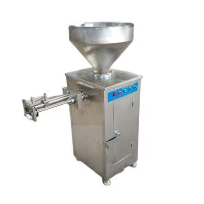 China Automatic Hydraulic Sausage Filler Sausage Filling Machine Meat Only OEM 304 Food Grade Stainless Steel Bucket Capacity 40L for sale