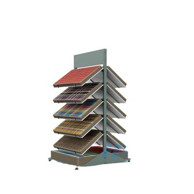 China Recyclable Material Metal Carpet Sample Display Rack Hanging Rack Customized Rack Carpet Display Rack Rack for sale