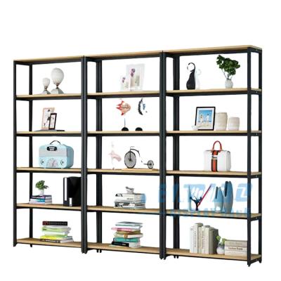 China Durable 4 Tier Ladder Rack Display Shelves Furniture Industrial Shelf Wood Shelf for sale