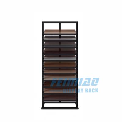 China Durable Wooden Tile Stone Floor Sample Display Rack for sale