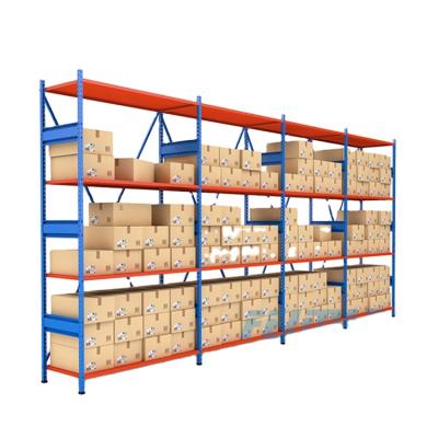 China Material Handling Warehouse Equipment Light Duty Manufacturer Made Shelving Metal Display Rack Double Sided Powder Used Multilayer Shelf for sale