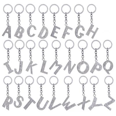 China FDSSN Have Designs RTS 10000 Styles Keychains 26 New Women Keychains Ring Key Chain Alphabet Letters Key Chain Crystal Rhinestone Alphabet Keyring Initial Letters for sale