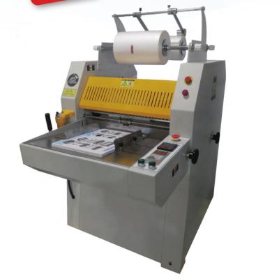 China Printing Shops H-490AFB Auto Feeding Hydraulic Roll Laminator Machine 490mm for sale