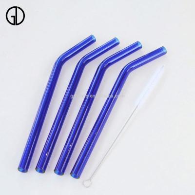 China Factory Wholesale Price Discount Sustainable Reusable Fashion Addiction Glass Straws for sale