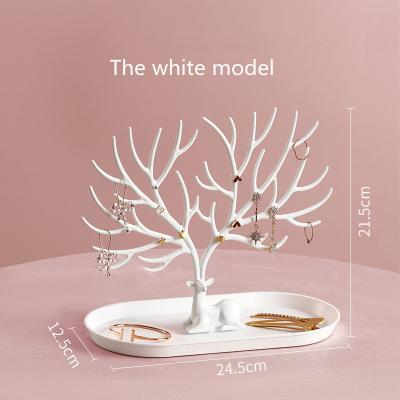 China Contemporary Jewelry Rack Deer Antler Tree Display Rack Earrings Necklace Ornaments Storage Hanging Rack for sale